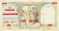 Gallery image for New Caledonia p39: 100 Francs