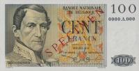 Gallery image for Belgium p129s: 100 Francs