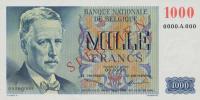 Gallery image for Belgium p131s: 1000 Francs