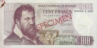 Gallery image for Belgium p134s: 100 Francs