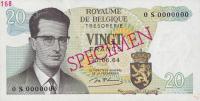 Gallery image for Belgium p138s: 20 Francs