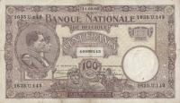 p95 from Belgium: 100 Francs from 1921