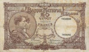 p98a from Belgium: 20 Francs from 1926
