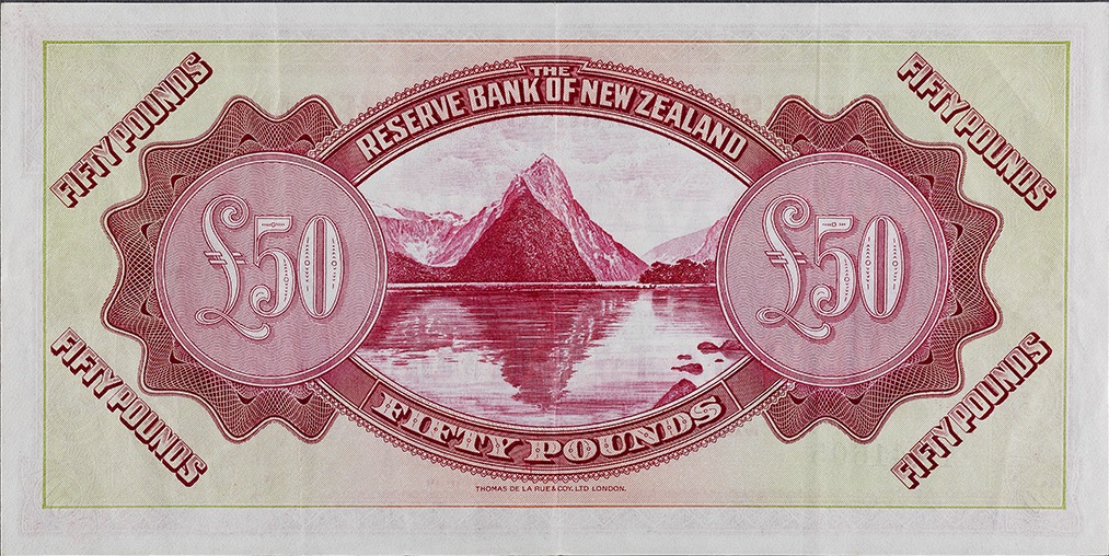 Back of New Zealand p157: 50 Pounds from 1934