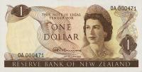 p163a from New Zealand: 1 Dollar from 1967