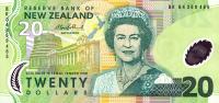 p187b from New Zealand: 20 Dollars from 1999