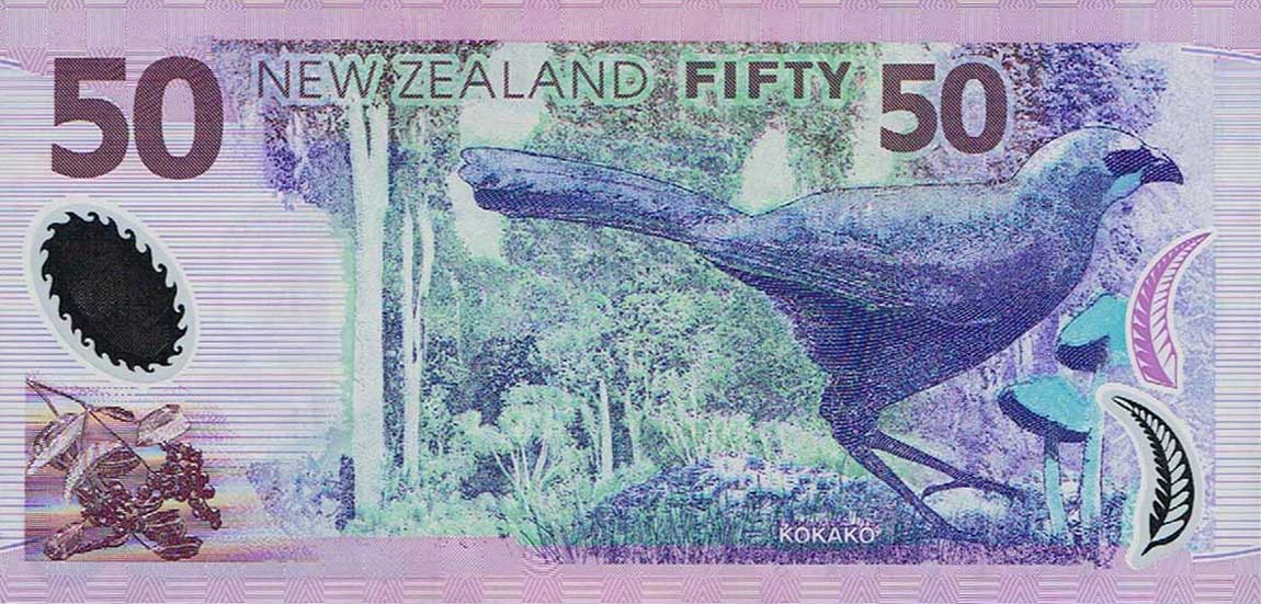 Back of New Zealand p188b: 50 Dollars from 1999