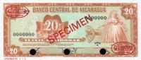 p124s1 from Nicaragua: 20 Cordobas from 1972