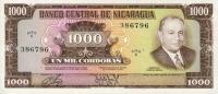 p128b from Nicaragua: 1000 Cordobas from 1972