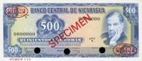 p133s from Nicaragua: 500 Cordobas from 1979