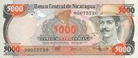 p146 from Nicaragua: 5000 Cordobas from 1985
