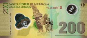 Gallery image for Nicaragua p205r2: 200 Cordobas