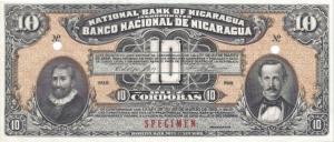 p58s from Nicaragua: 10 Cordobas from 1912