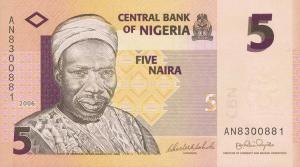 Gallery image for Nigeria p32a: 5 Naira