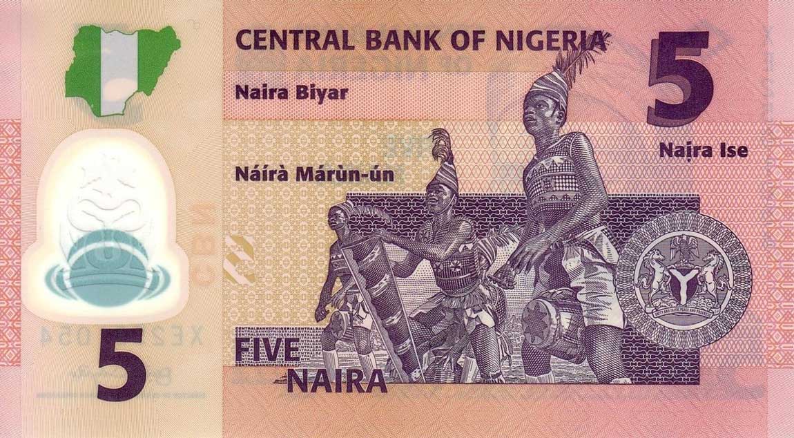 Back of Nigeria p38a: 5 Naira from 2009