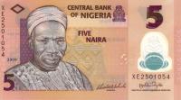 Gallery image for Nigeria p38a: 5 Naira