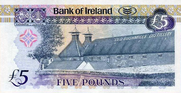 Back of Northern Ireland p83a: 5 Pounds from 2008