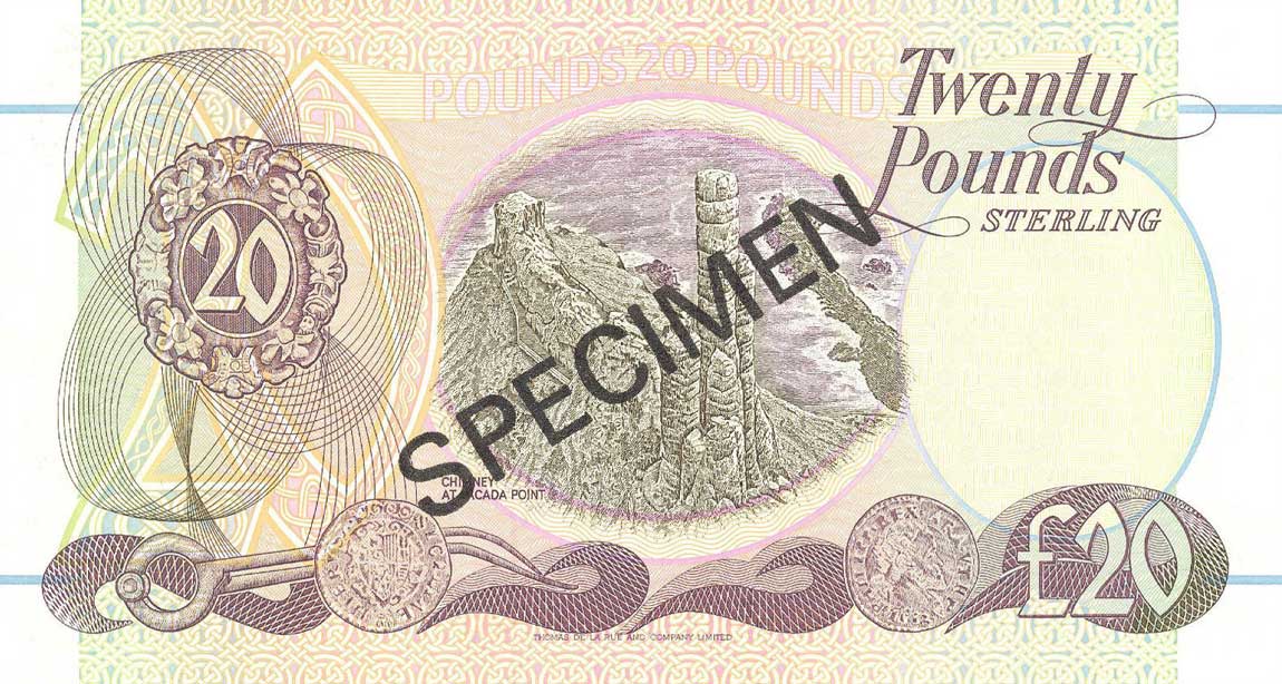 Back of Northern Ireland p133s2: 20 Pounds from 1996