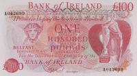 p68a from Northern Ireland: 100 Pounds from 1980