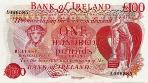 p68b from Northern Ireland: 100 Pounds from 1980