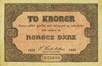 p14b from Norway: 2 Kroner from 1922
