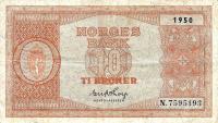 Gallery image for Norway p26l: 10 Kroner