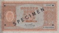 p26s from Norway: 10 Kroner from 1945