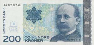 p50f from Norway: 200 Krone from 2013