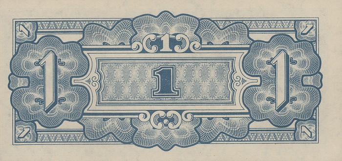 Back of Oceania p2a: 1 Shilling from 1942