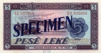 p35s from Albania: 5 Leke from 1964