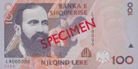 p62s from Albania: 100 Leke from 1996