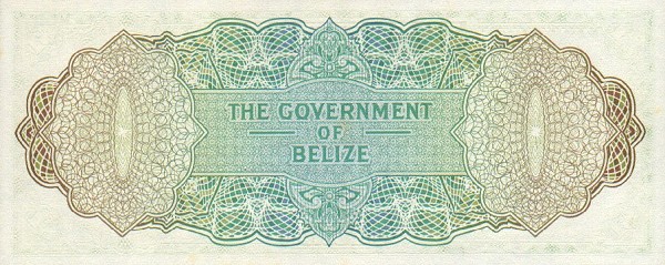 Back of Belize p33c: 1 Dollar from 1976