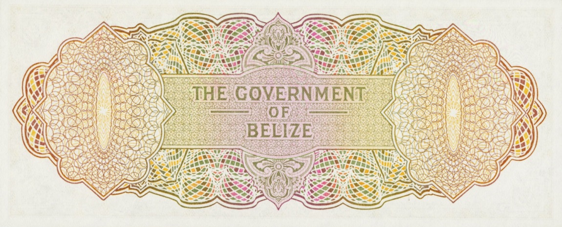 Back of Belize p37a: 20 Dollars from 1974