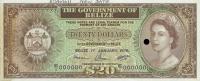 Gallery image for Belize p37s: 20 Dollars