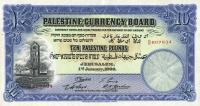 p9d from Palestine: 10 Pounds from 1944