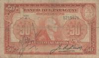 p181 from Paraguay: 50 Guaranies from 1943