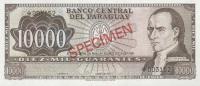 p203s from Paraguay: 10000 Guarani from 1952