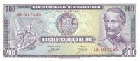 p103a from Peru: 200 Soles de Oro from 1969