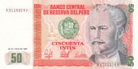 p131b from Peru: 50 Intis from 1987
