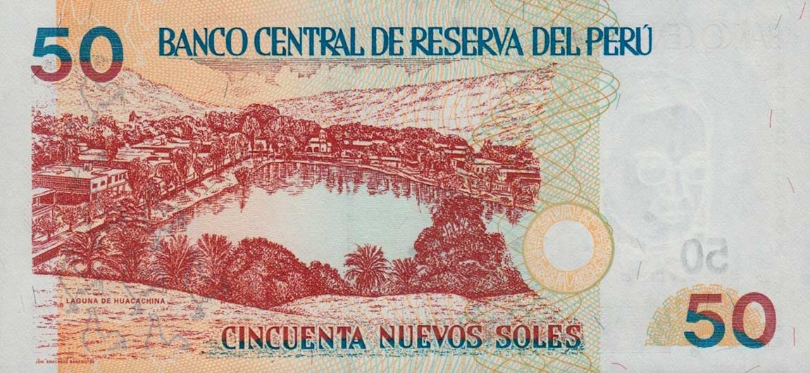 Back of Peru p177: 50 Nuevos Soles from 2001