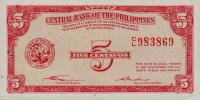 p125a from Philippines: 5 Centavos from 1949