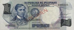 Gallery image for Philippines p142s1: 1 Piso