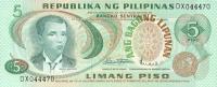 p153b from Philippines: 5 Piso from 1970