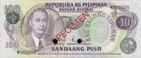 Gallery image for Philippines p164s1: 100 Piso