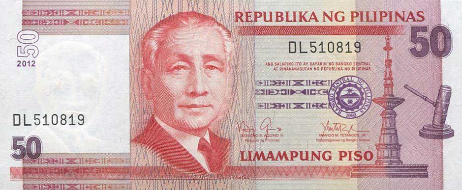 Front of Philippines p193d: 50 Piso from 2011