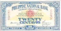 p40 from Philippines: 20 Centavos from 1917