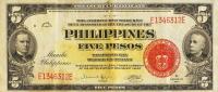 p91c from Philippines: 5 Pesos from 1941