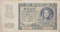 p101 from Poland: 5 Zlotych from 1941