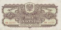 p109a from Poland: 5 Zlotych from 1944