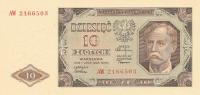 p136a from Poland: 10 Zlotych from 1948